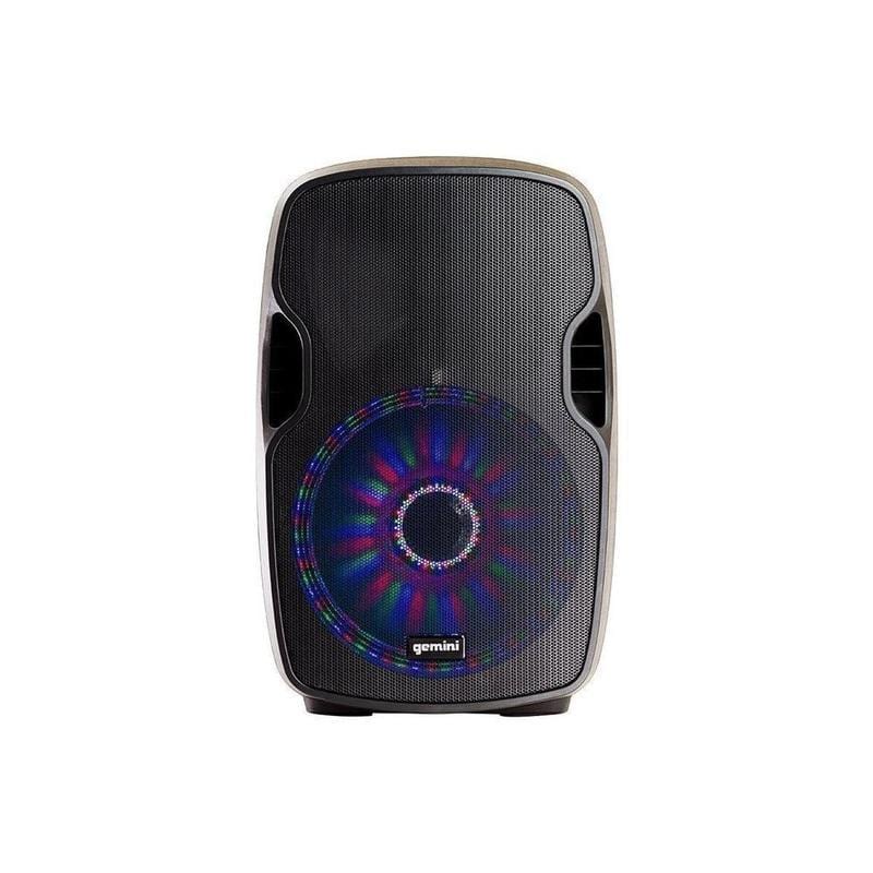 Gemini Sound AS-15BLU-LT-PK Bluetooth PA speaker package — 2000W peak, 15" woofer, LED light show - Image 7