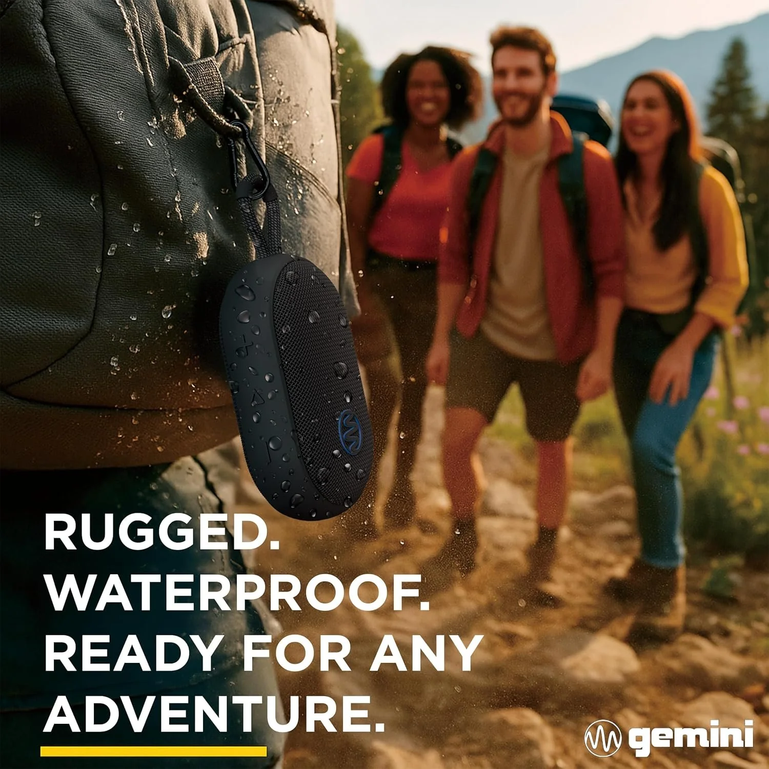 Gemini Sound BEATORB compact waterproof Bluetooth speaker — 5.5W RMS, IPX7, 12-hour battery - Image 2