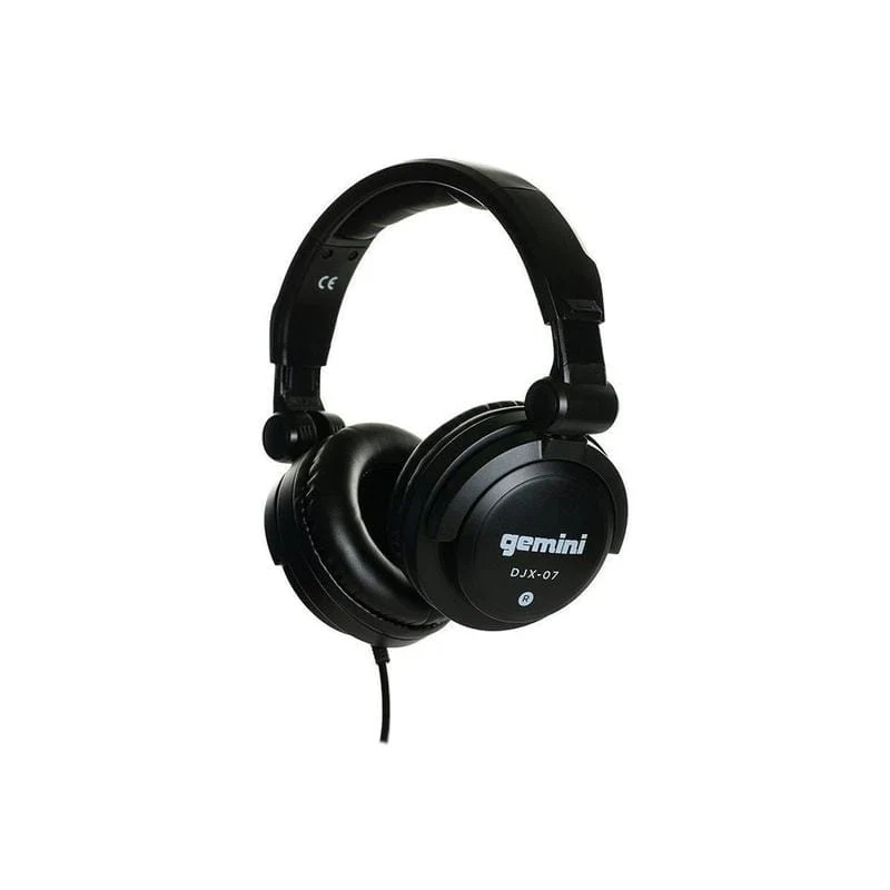 Gemini Sound DJX-07 closed-back DJ headphones — 50mm drivers, swivel earcups