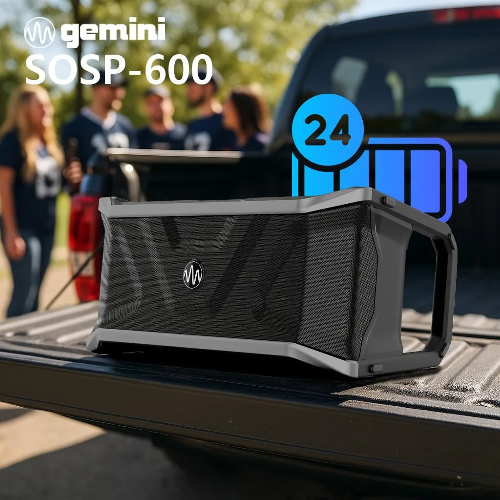 Gemini Sound waterproof floating Bluetooth speaker 300W, IPX6 — for outdoor events (SOSP-600) - Image 3