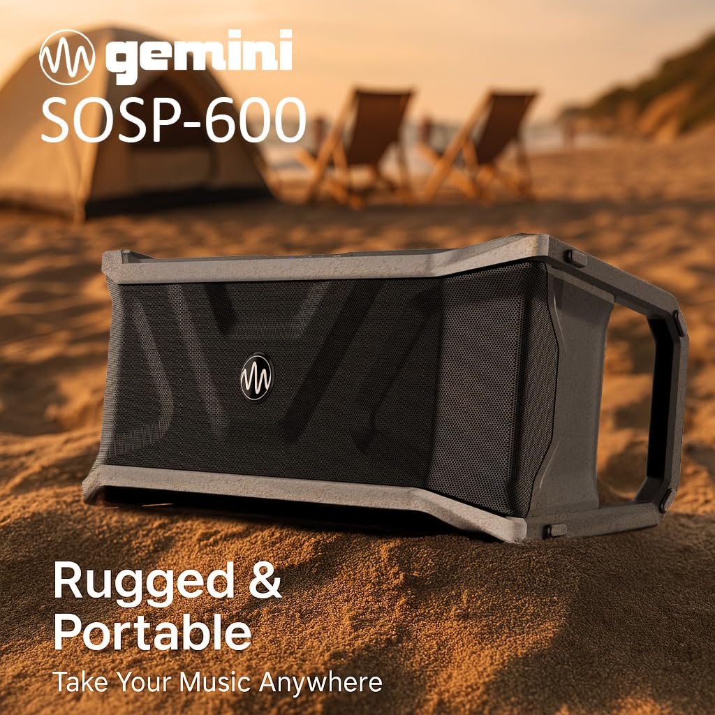 Gemini Sound waterproof floating Bluetooth speaker 300W, IPX6 — for outdoor events (SOSP-600) - Image 6