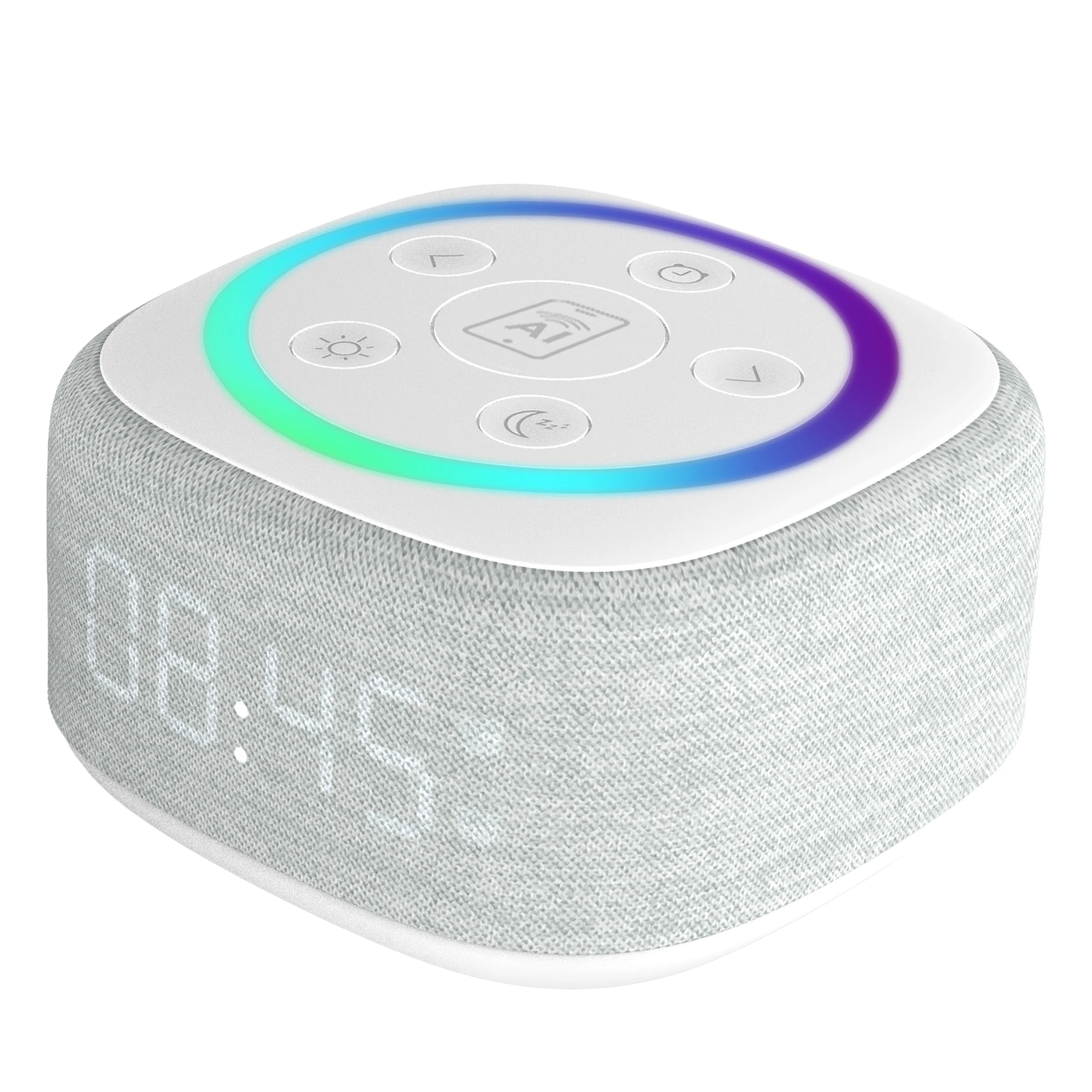 Gemini Sound BRS-180 home speaker with AI assistant button — 15 sleep sounds, 8-color RGB night light, LED clock - Image 12