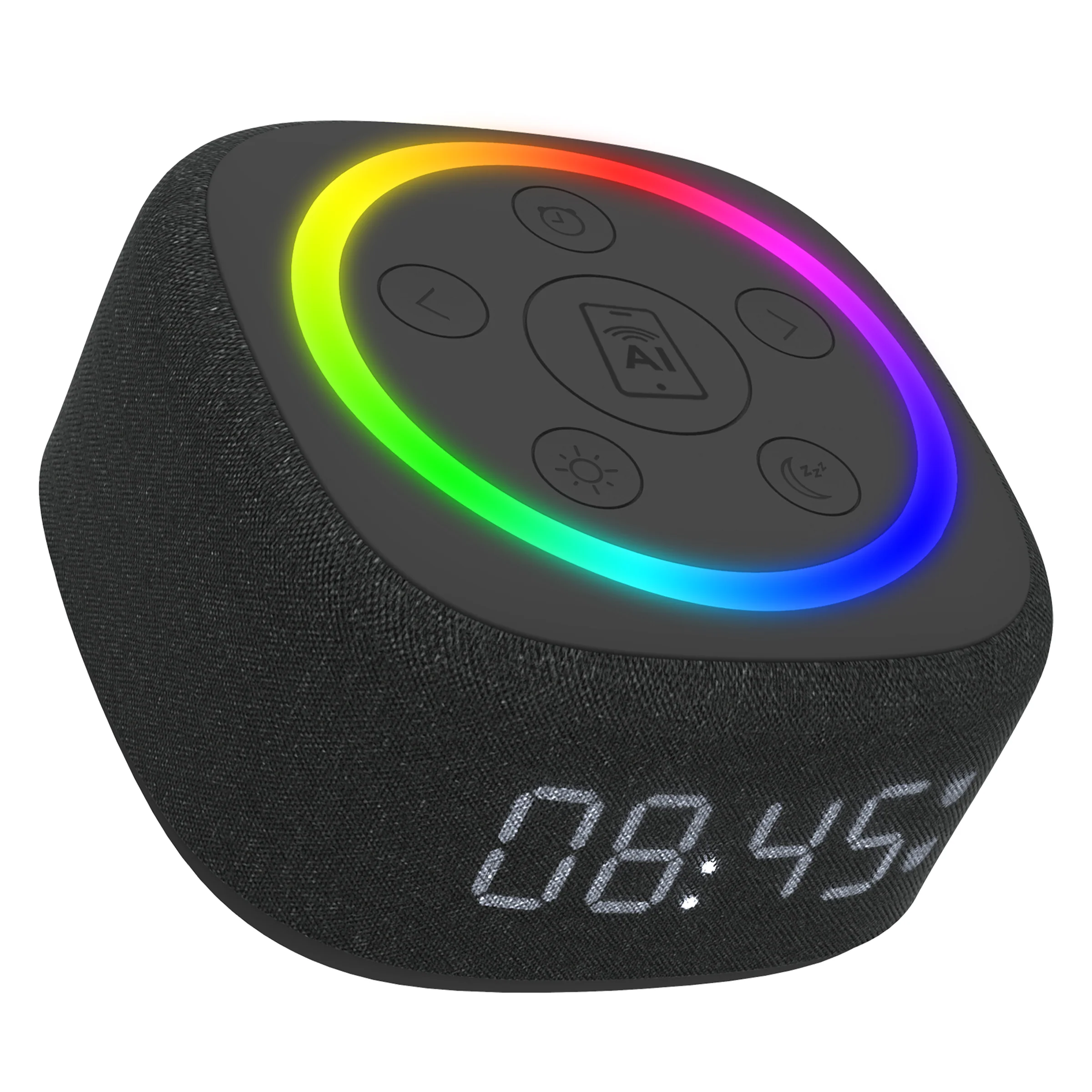 Gemini Sound BRS-180 home speaker with AI assistant button — 15 sleep sounds, 8-color RGB night light, LED clock - Image 13