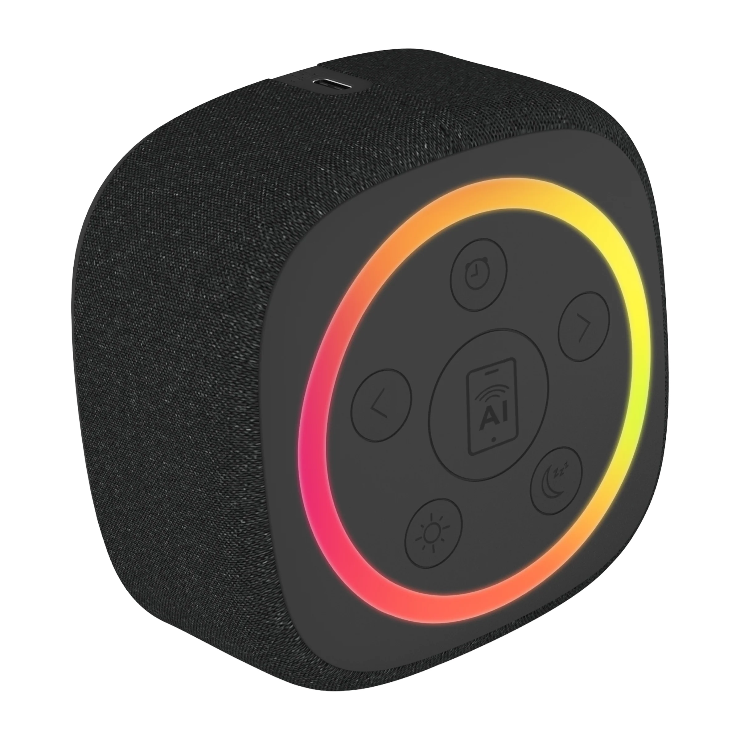 Gemini Sound BRS-180 home speaker with AI assistant button — 15 sleep sounds, 8-color RGB night light, LED clock - Image 16