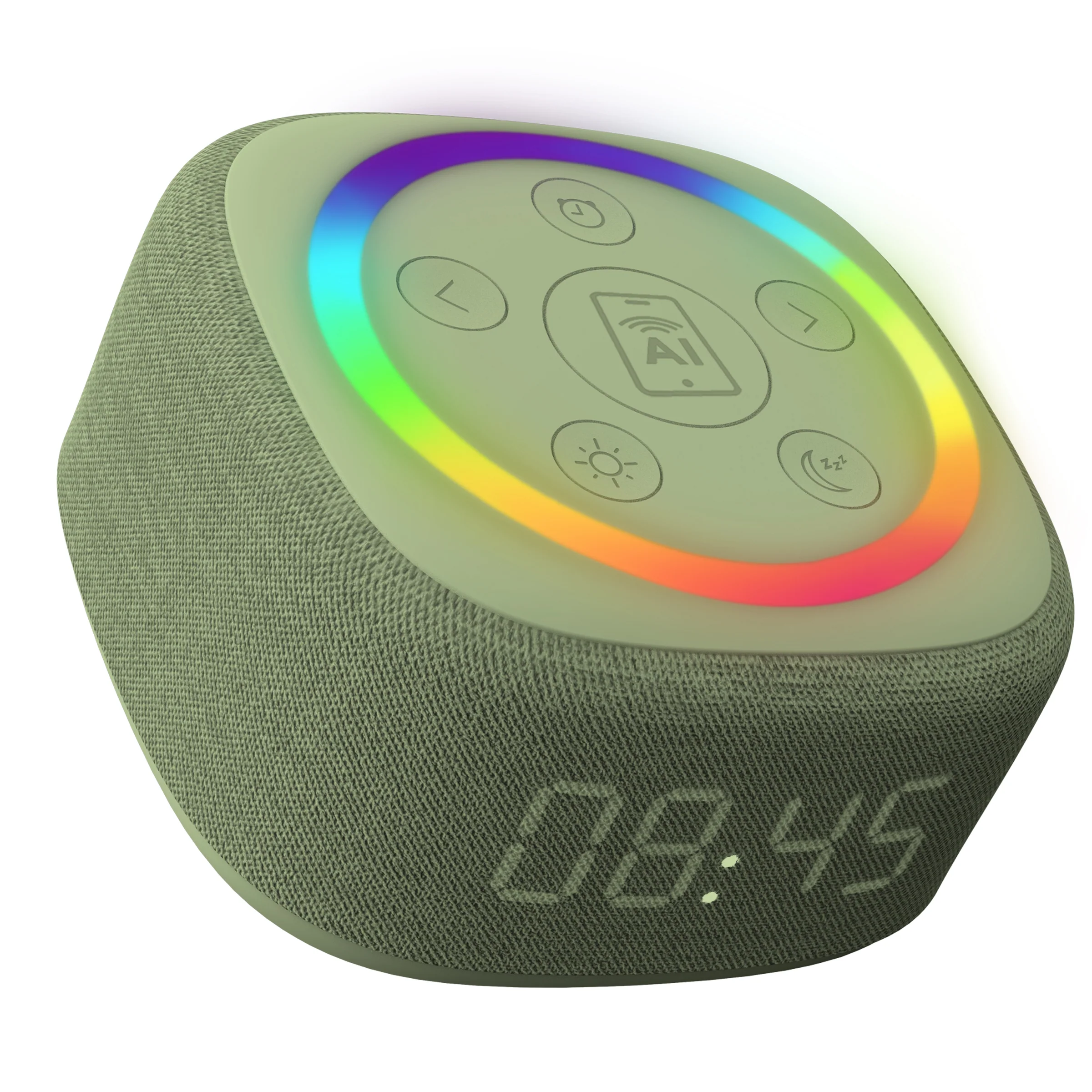 Gemini Sound BRS-180 home speaker with AI assistant button — 15 sleep sounds, 8-color RGB night light, LED clock - Image 18