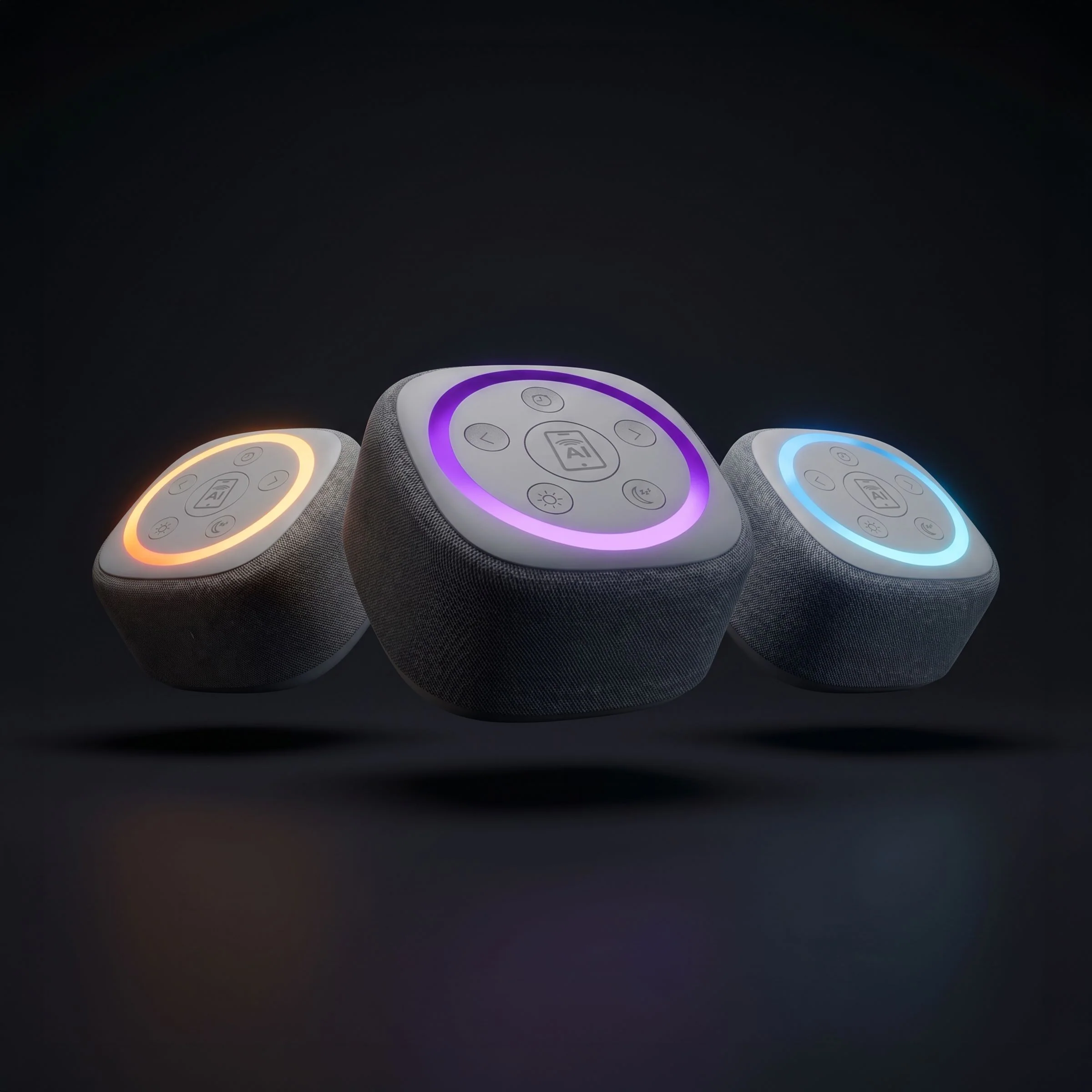 Gemini Sound BRS-180 home speaker with AI assistant button — 15 sleep sounds, 8-color RGB night light, LED clock - Image 4