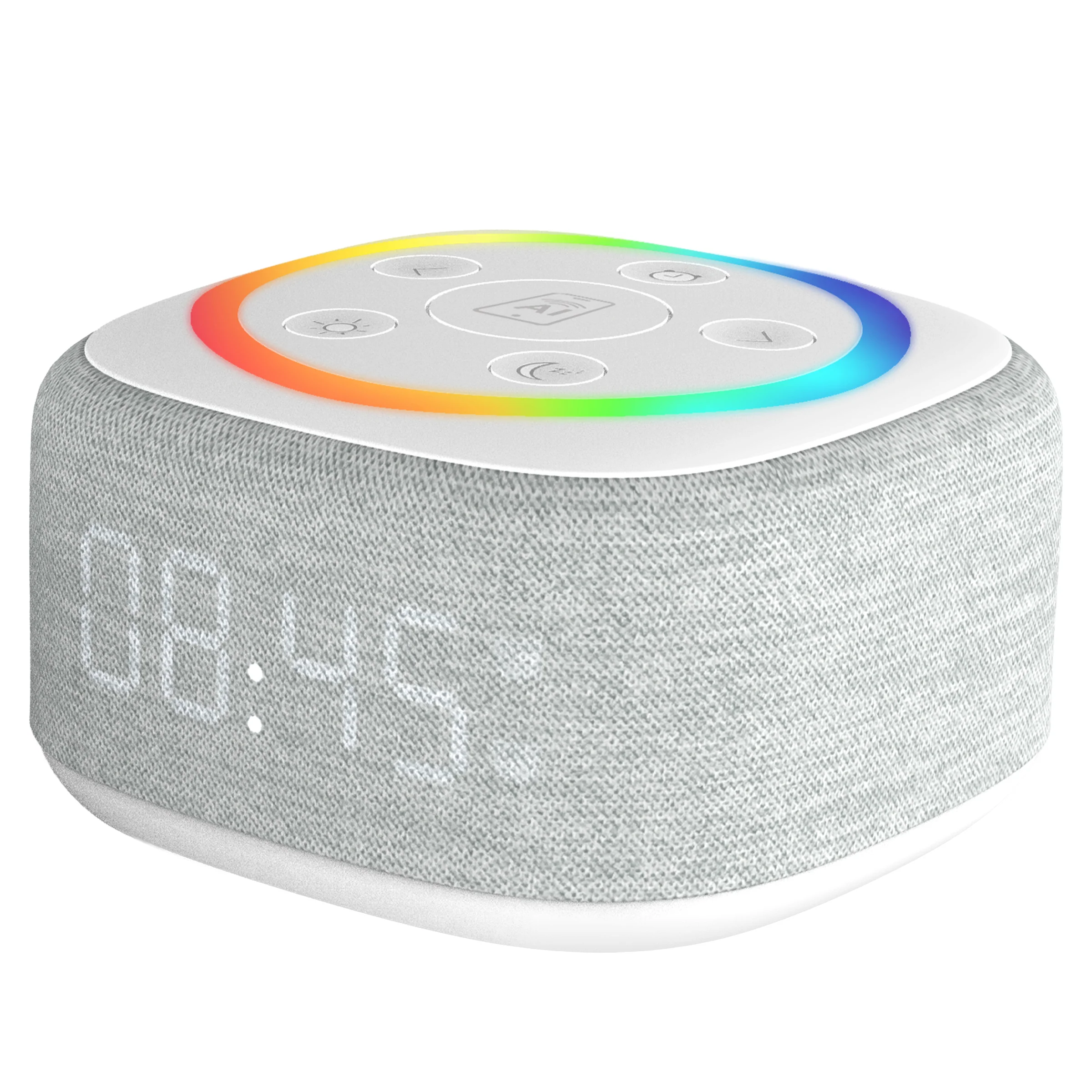 Gemini Sound BRS-180 home speaker with AI assistant button — 15 sleep sounds, 8-color RGB night light, LED clock - Image 5
