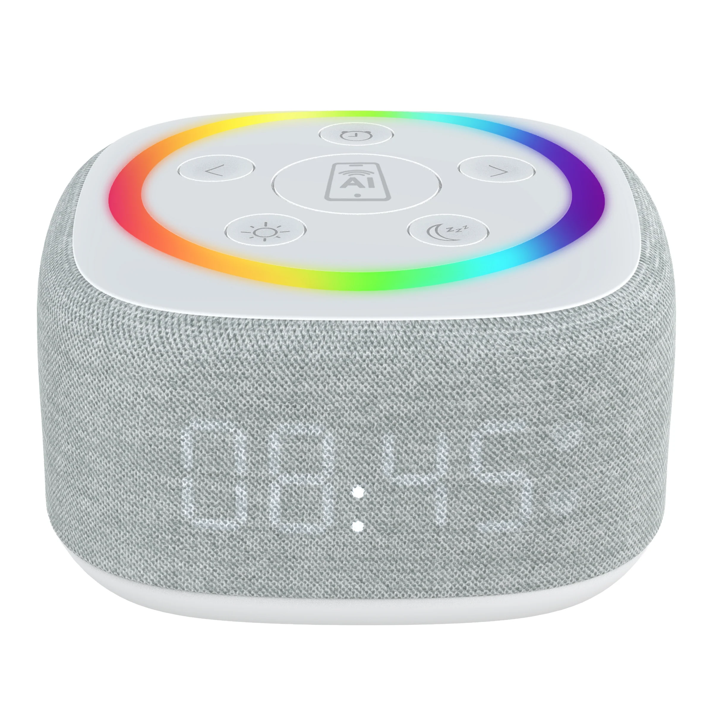 Gemini Sound BRS-180 home speaker with AI assistant button — 15 sleep sounds, 8-color RGB night light, LED clock - Image 6