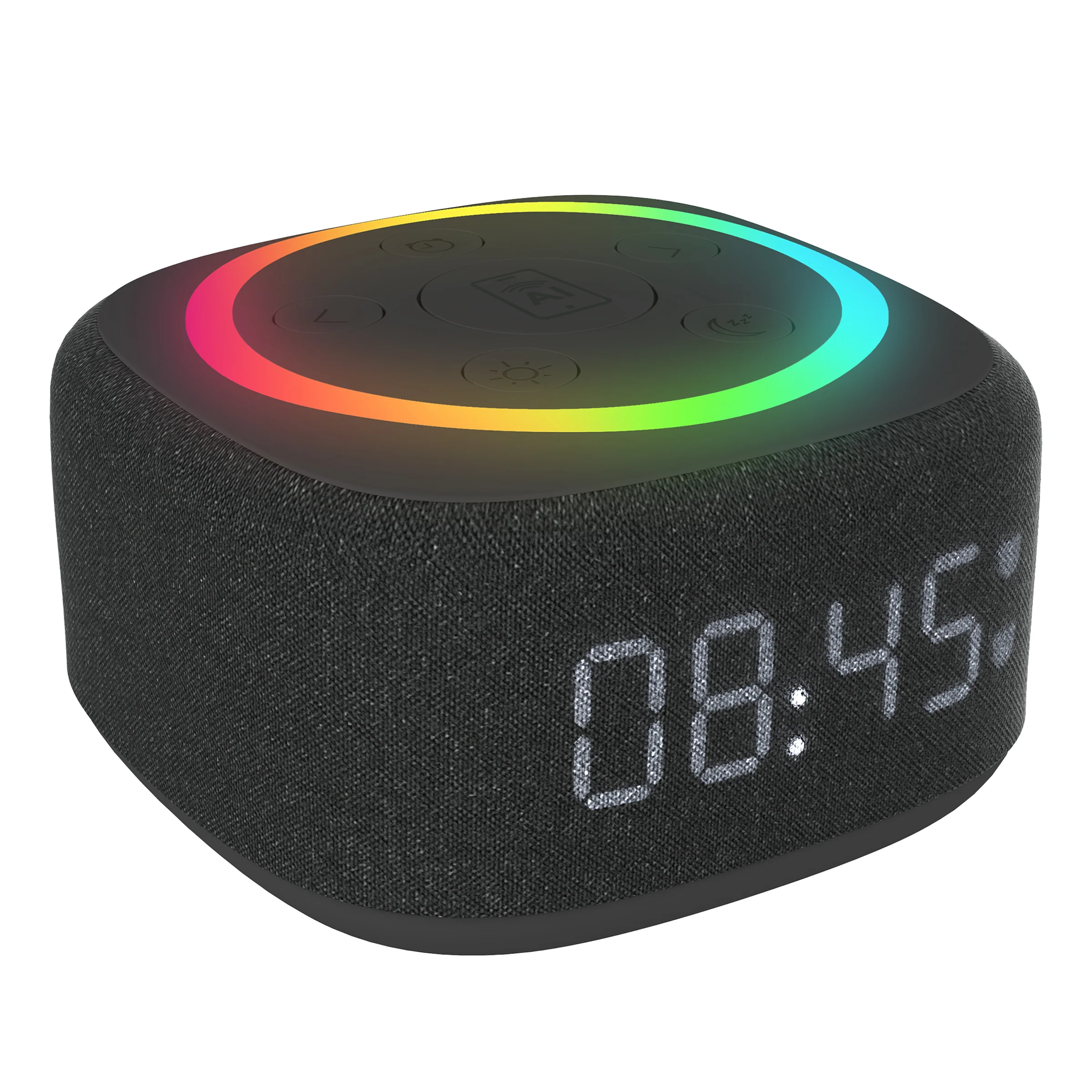 Gemini Sound BRS-180 home speaker with AI assistant button — 15 sleep sounds, 8-color RGB night light, LED clock - Image 7