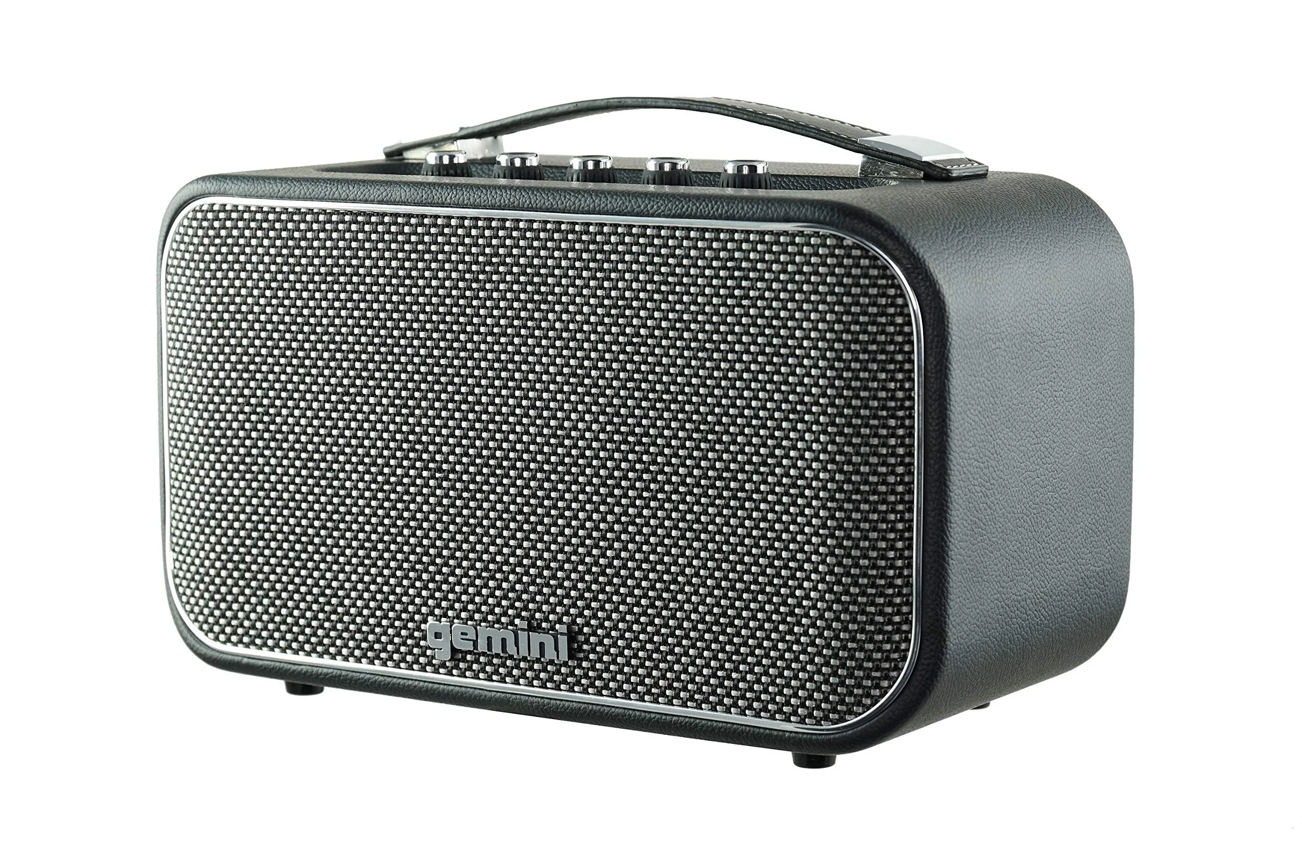 Gemini Sound GTR-300 portable retro Bluetooth speaker and guitar amp — 60W peak, 4.5" woofer, 10-hour battery - Image 6