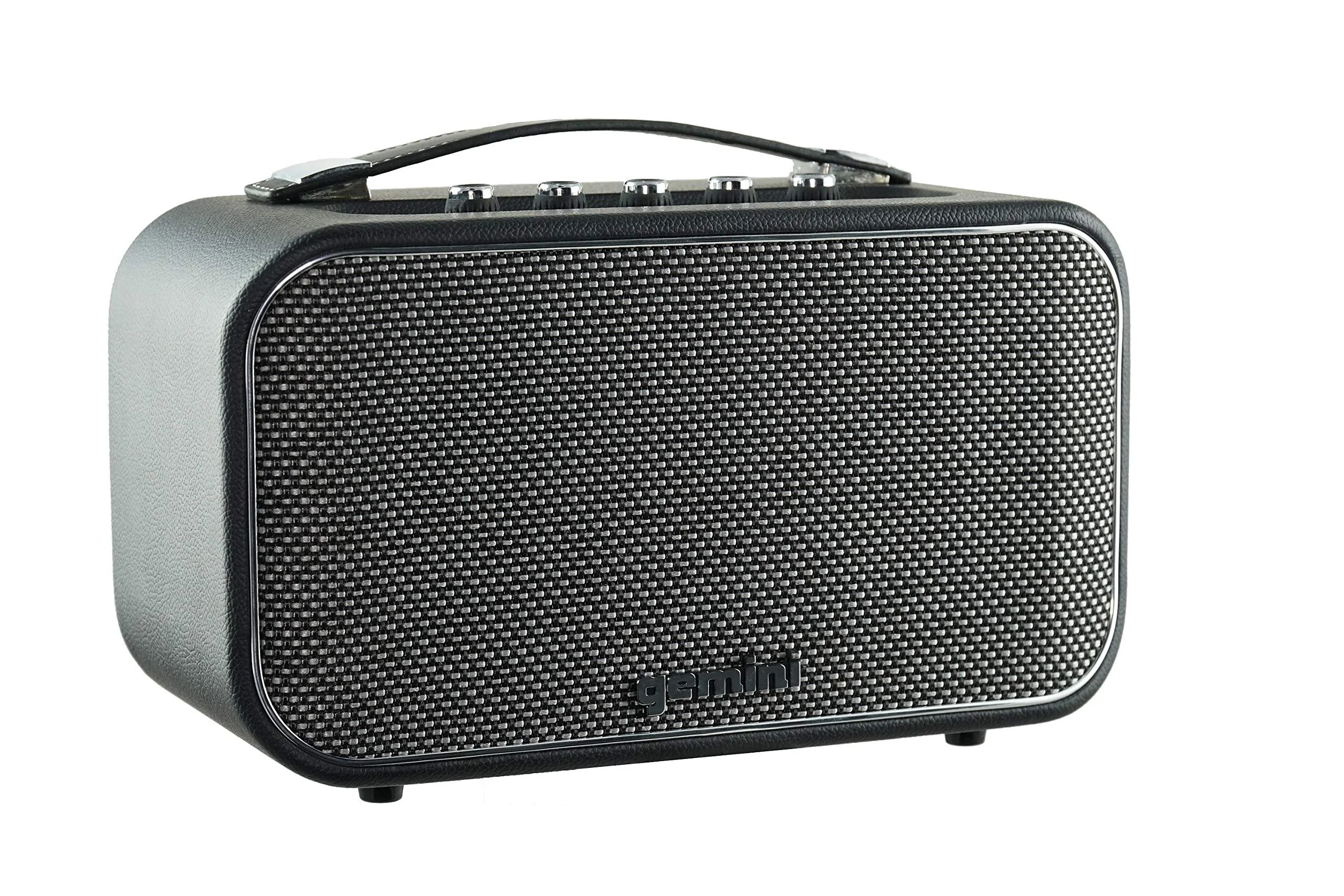 Gemini Sound GTR-300 portable retro Bluetooth speaker and guitar amp — 60W peak, 4.5" woofer, 10-hour battery - Image 8