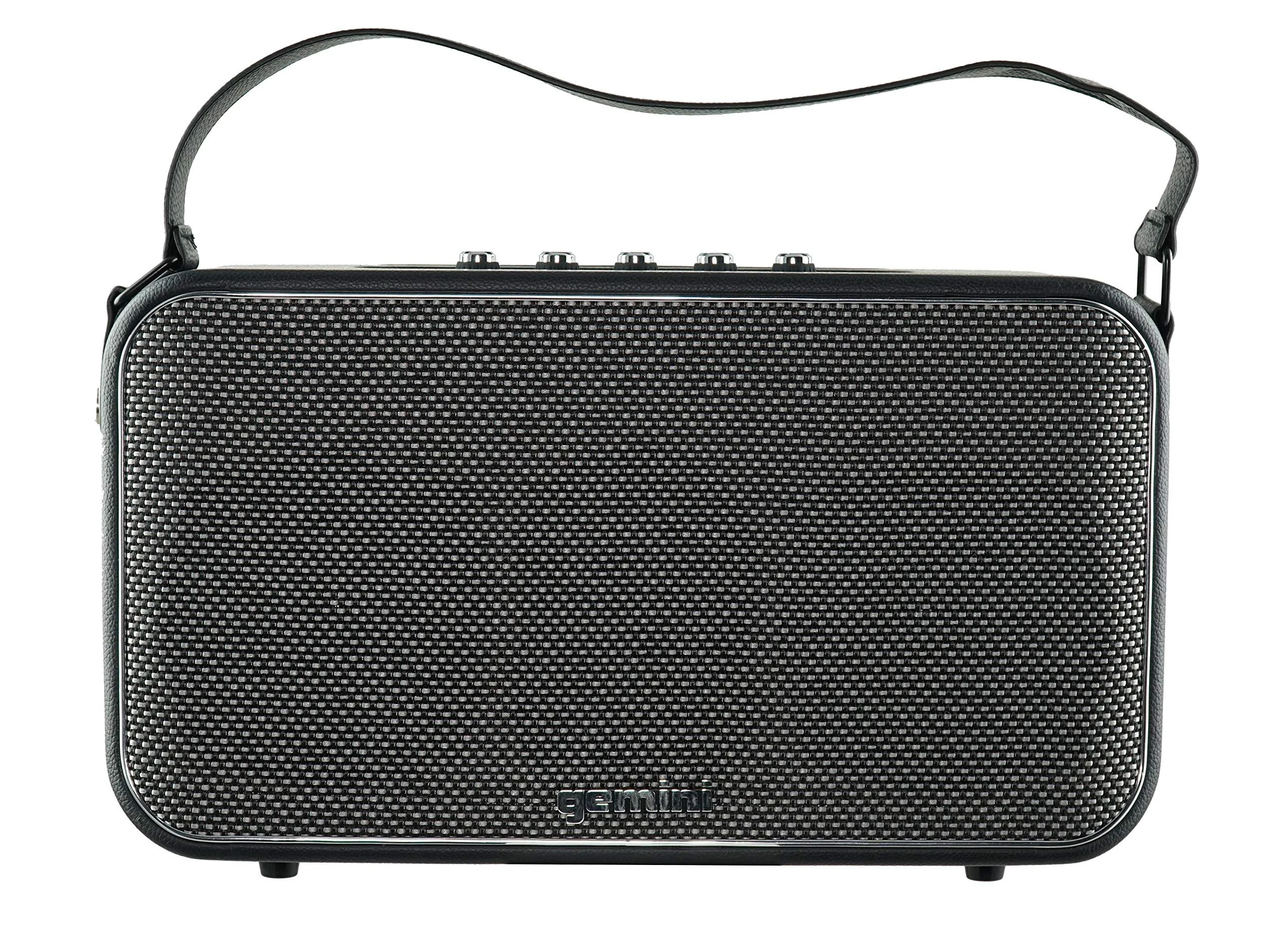 Gemini Sound GTR-400 portable retro Bluetooth speaker and guitar amp — 90W peak, dual 4.5" woofers, 10-hr battery - Image 3