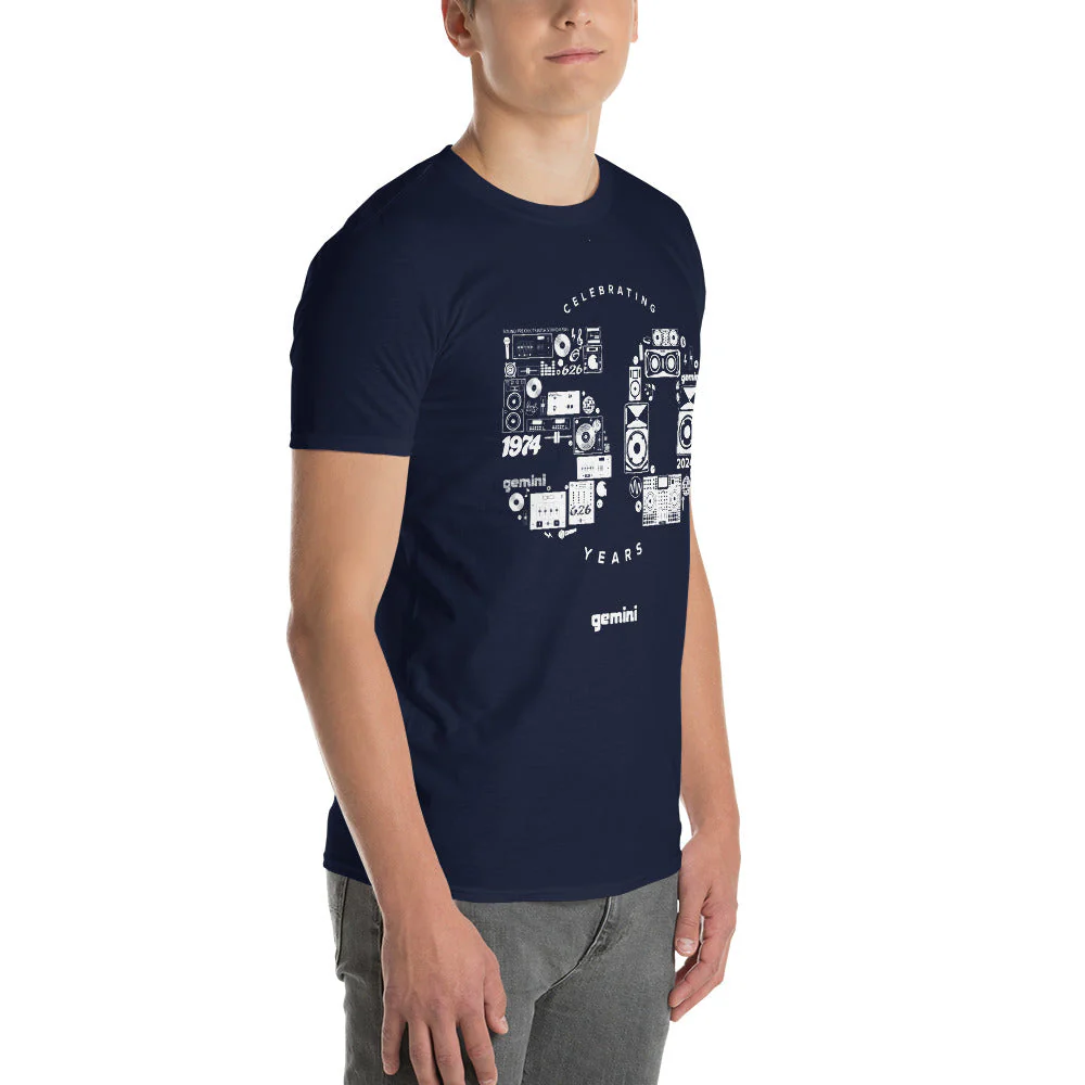 Gemini Sound 50th Anniversary Cotton T-Shirt - High-quality Ring-Spun - Image 20