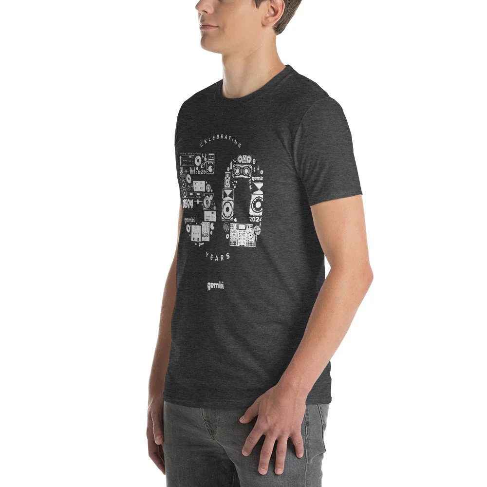 Gemini Sound 50th Anniversary Cotton T-Shirt - High-quality Ring-Spun - Image 23